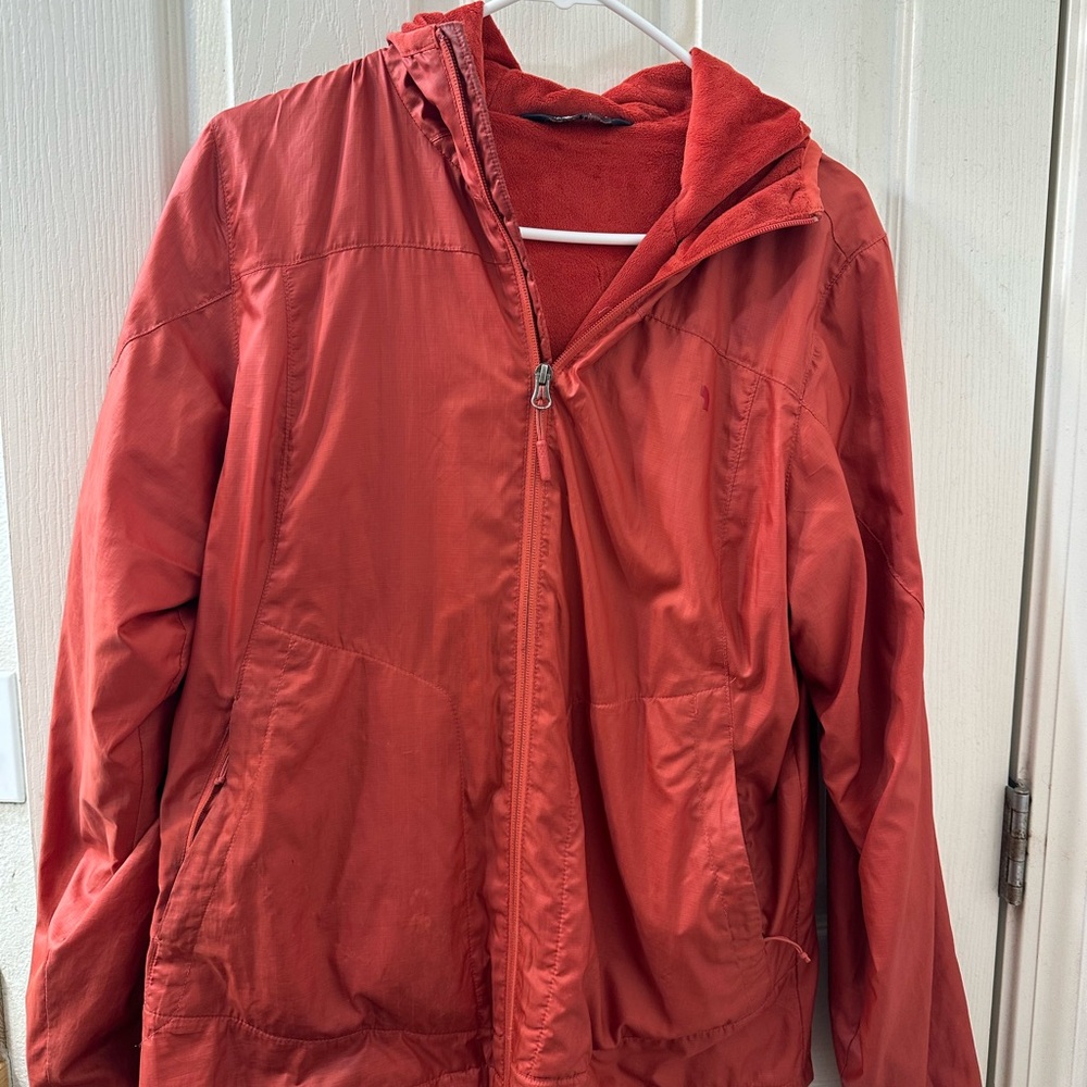 The North Face Orange/Red Fleece Jacket